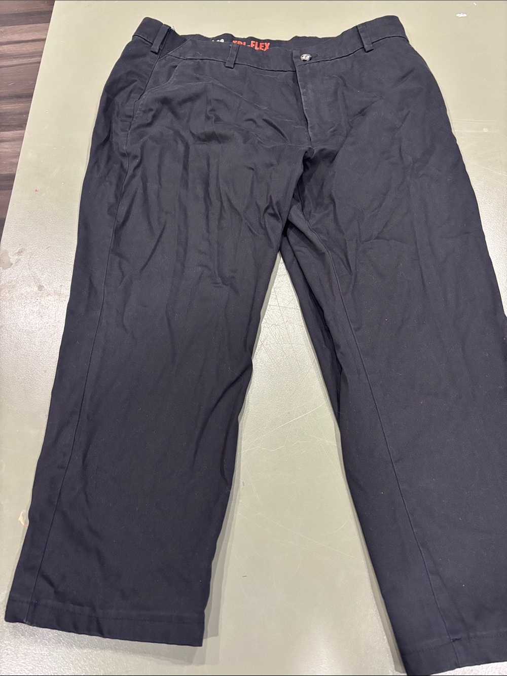 Men’s Lee Black Straight-Leg Work Pants